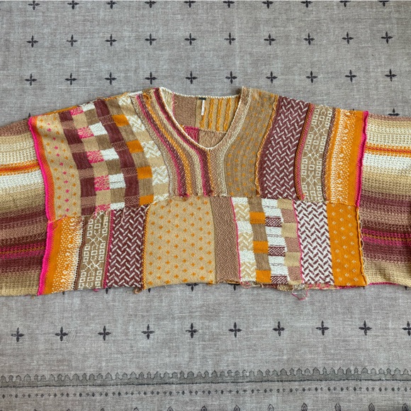 Free People Multicolor Patchwork Sweater - Picture 8 of 10